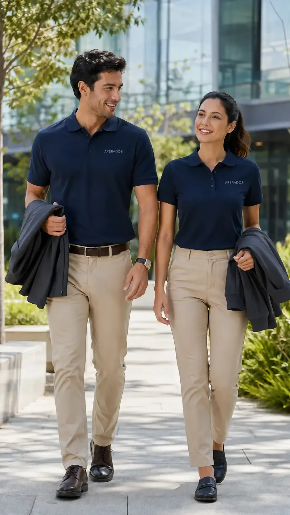 Equipo con poleras corporativas